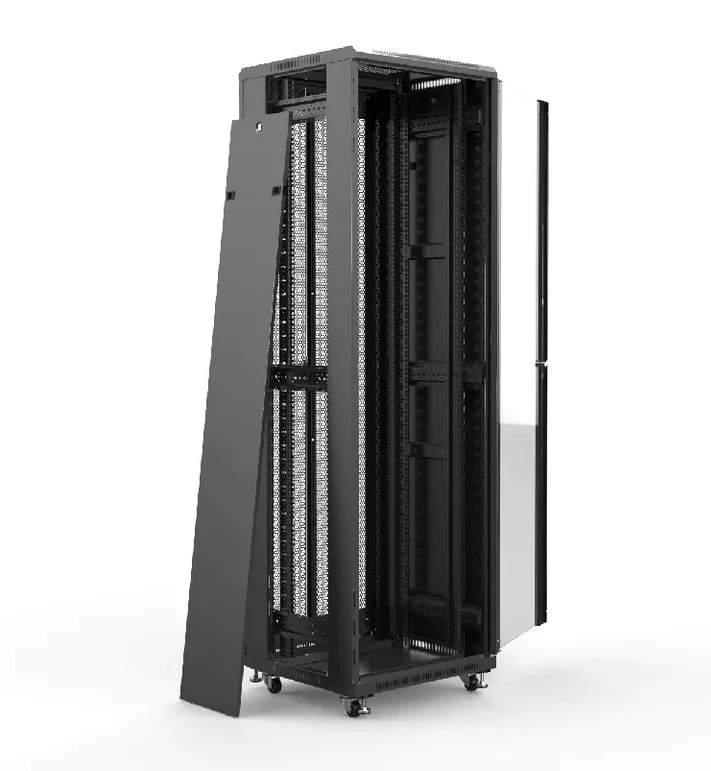 Rack KLIVES 19" 29U 600X600 Pta. Cristal y Puerta trasera perforada