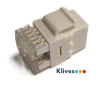 Conector RJ45 Hembra CAT6 180º Blanco