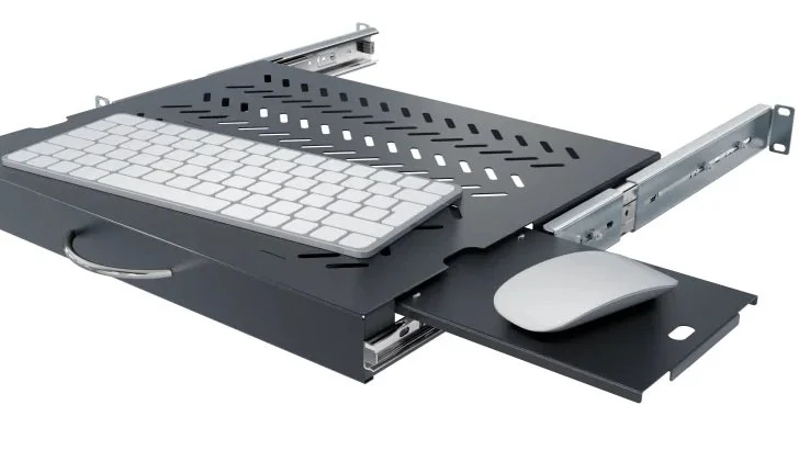 Bandeja Telescópica 19" 1U con prolongador para Ratón