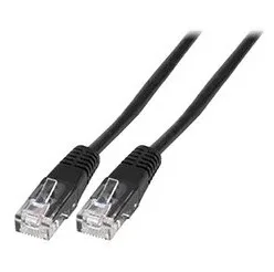 Latiguillo rj45 2 pares 0.5mt negro