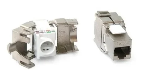 Conector RJ45 Hembra CAT6A Apantallado Sin Herramienta para Patchpanel