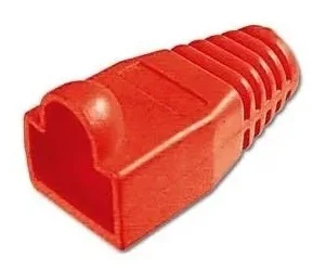 Protector conector macho rj45 (Bolsa 100 und) Color rojo