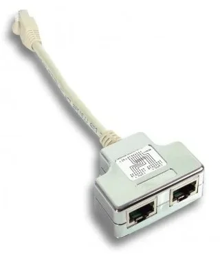 Doblador V/V RJ45 CAT5E STP 1M/2H