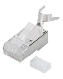 Conector RJ45 Macho CAT6A FTP Rigido. C/Guía AWG23 bolsa 100 unidades.