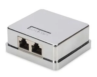 Roseta superficie CAT6A FTP 2 Toma