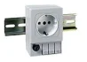 Enchufes schuko en formato carril DIN SF