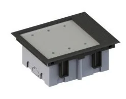 Caja de empotrar en suelo 92-128 mm de 3 elementos.