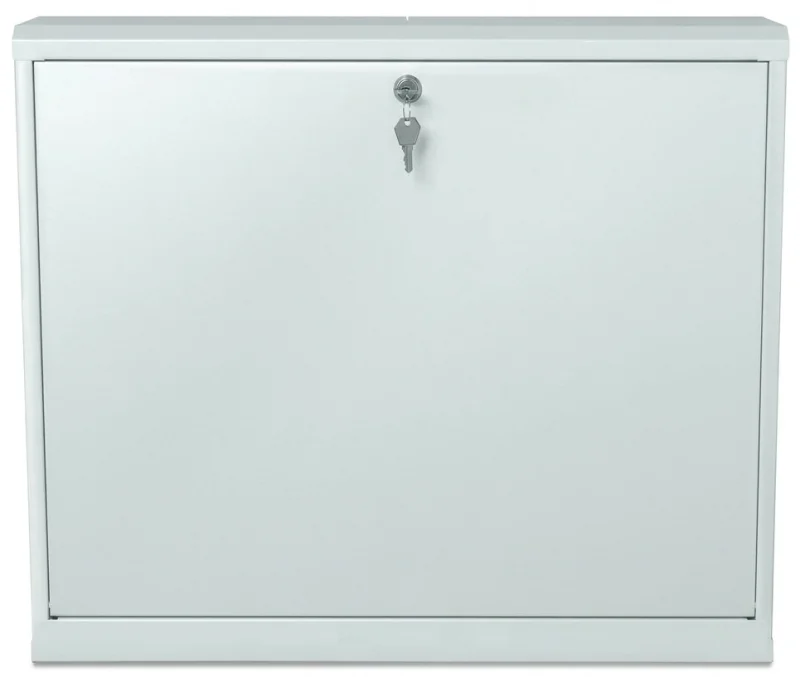 Rack mural 19" 2U vertical F-130mm abatible Blanco