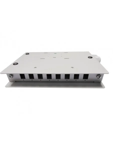 Caja fibra óptica metálica 8 fibras SC/ST Simplex ó 8 LC Dúplex
