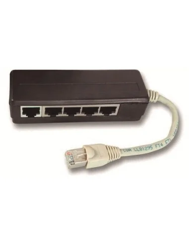 Multiplexor Cat5e pasivo 5 Salidas 1Entr. RJ45 con Resistencia 100 Ohm