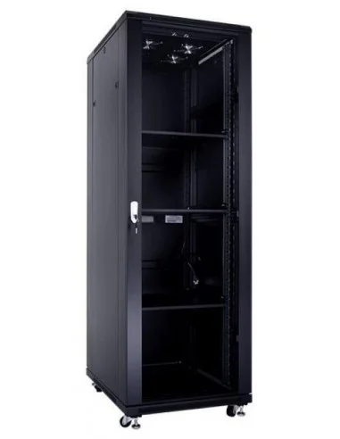 Rack 19" 32U 600x800 Pta. Cristal y Trasera Ciega