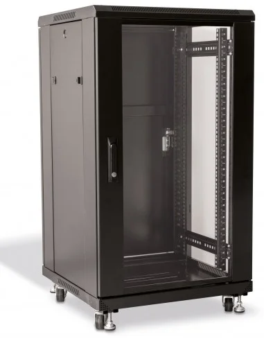 Rack KLIVES 19" 24U 600X600 Pta. Cristal y Puerta trasera ciega