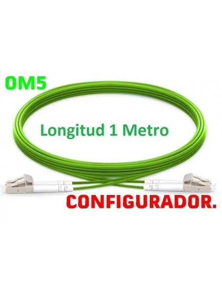 Configurador Latiguillo Fibra óptica OM5 Dúplex 1 metro