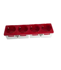 SHUCKO CUADRUPLE PARA PERFIL PLUS ROJO