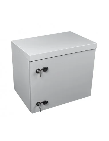 Rack mural 19" IP65 9U Fondo 430 con TEJADILLO