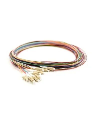 Pigtail Fibra Óptica 2 M LC/UPC OM3 12 Hilos multicolor