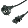 Cable Alimentación 1,8mts IEC-SCHUKO Negro